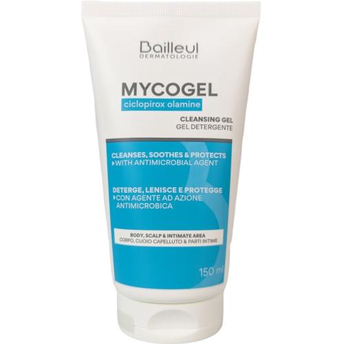 Bailleul Dermatologie Mycogel Cleansing Gel Καταπραϋντικό Τζελ Καθαρισμού για Σώμα, Μαλλιά & Ευαίσθητη Περιοχή με Αντιμικροβιακό Παράγοντα 150ml